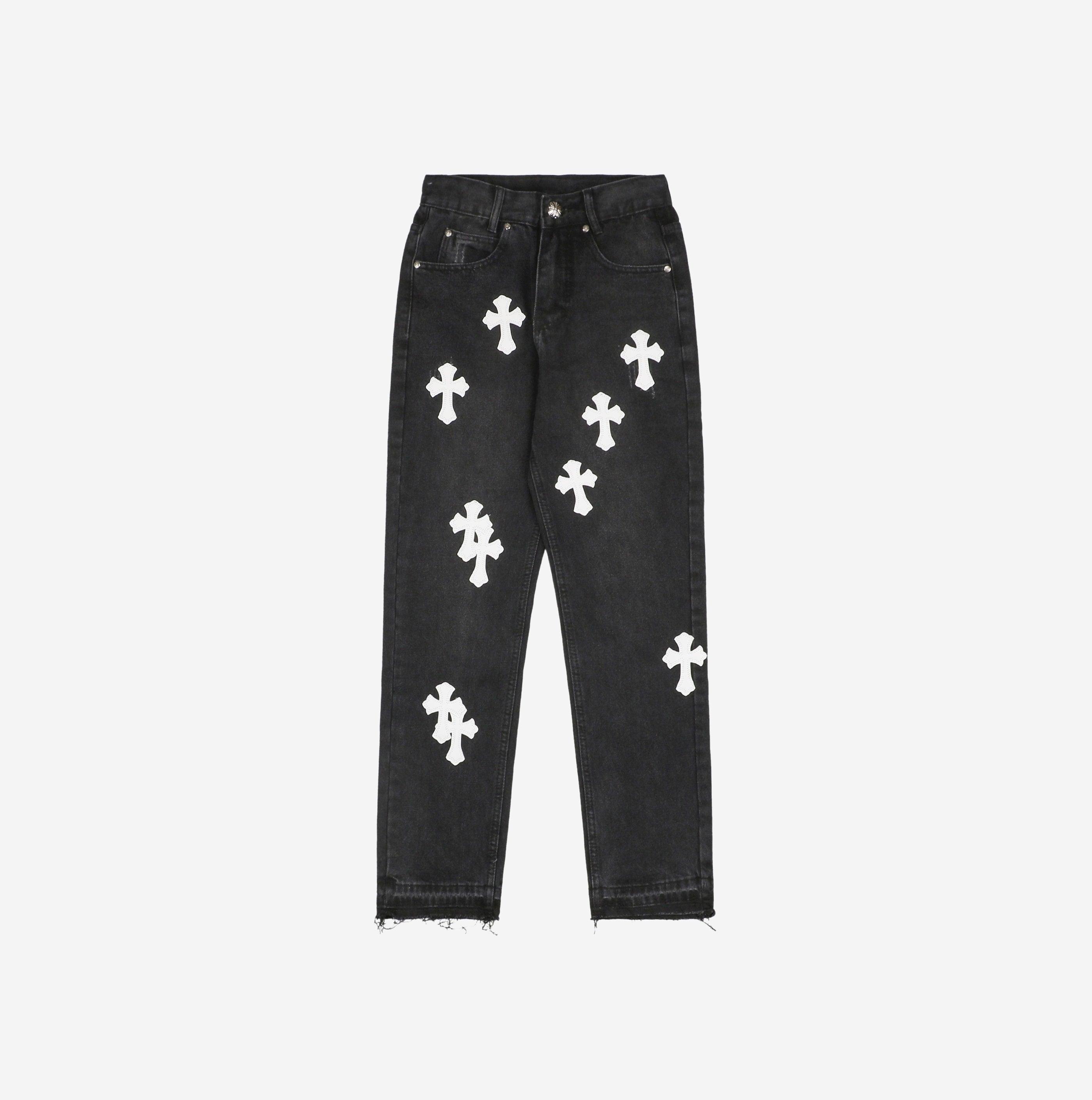 CHROME HEARTS 21FW DENIM CROSS *BLACK/WHITE*