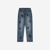 CHROME HEARTS 21FW DENIM CROSS *BLUE/BLACK*