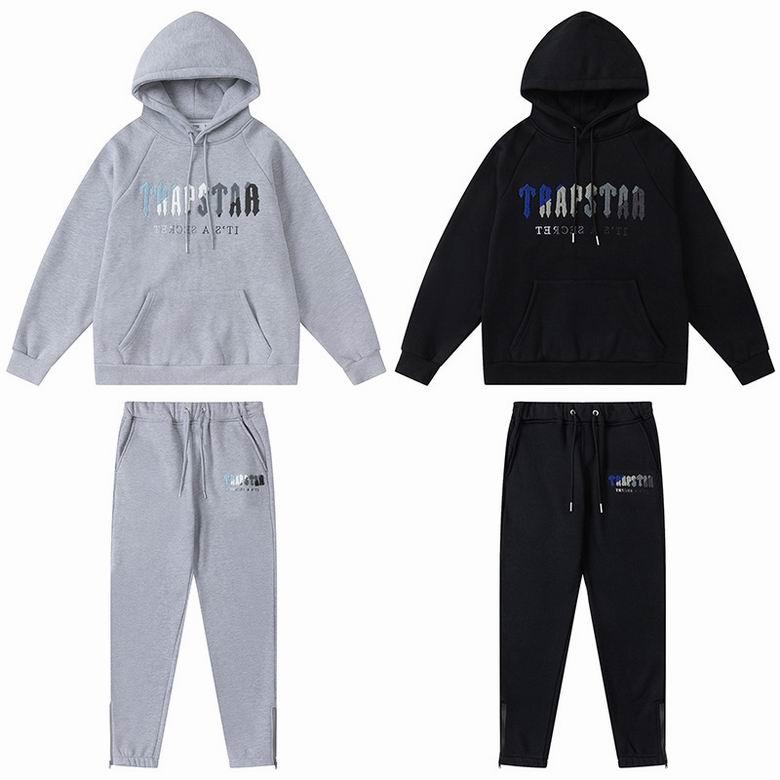 TRAPSTAR TRACKSUIT LOGO BLUE/WHITE/GREY *GREY/BLACK*