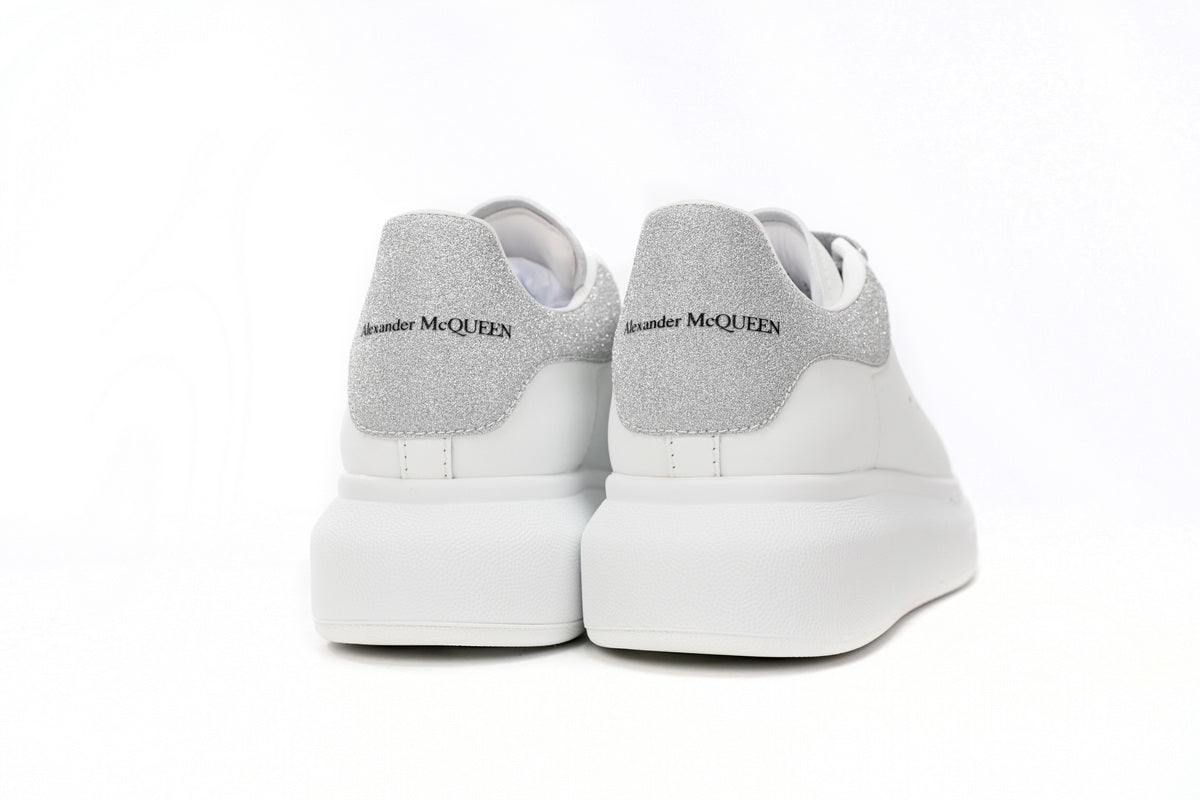 ALEXANDER MCQUEEN " WHITE/ GREY GLITTERED "