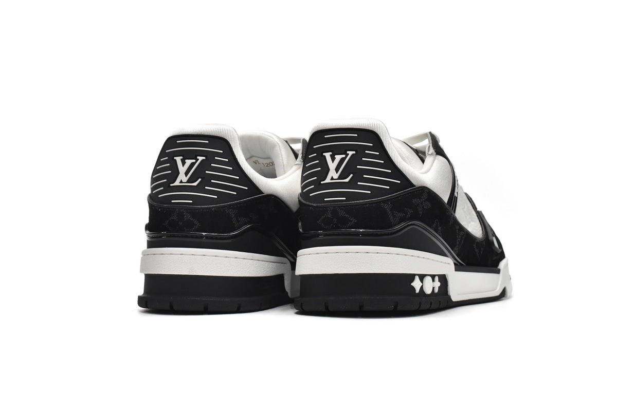 LOUIS VUITTON TRAINER " DENIM MONOGRAM BLACK "