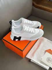 HERMES BOUNCING SNEAKERS "WHITE/BLACK"