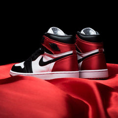 Jordan 1 Satin Black Toe 