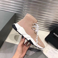 BALENCIAGA SPEED LACE UP *BEIGE*