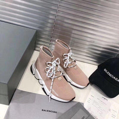 BALENCIAGA SPEED LACE UP *BEIGE*