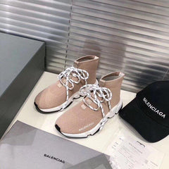 BALENCIAGA SPEED LACE UP *BEIGE*