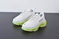 BALENCIAGA TRIPLE S '' WHITE/ GREEN FLUO "