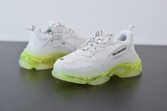 BALENCIAGA TRIPLE S '' WHITE/ GREEN FLUO "