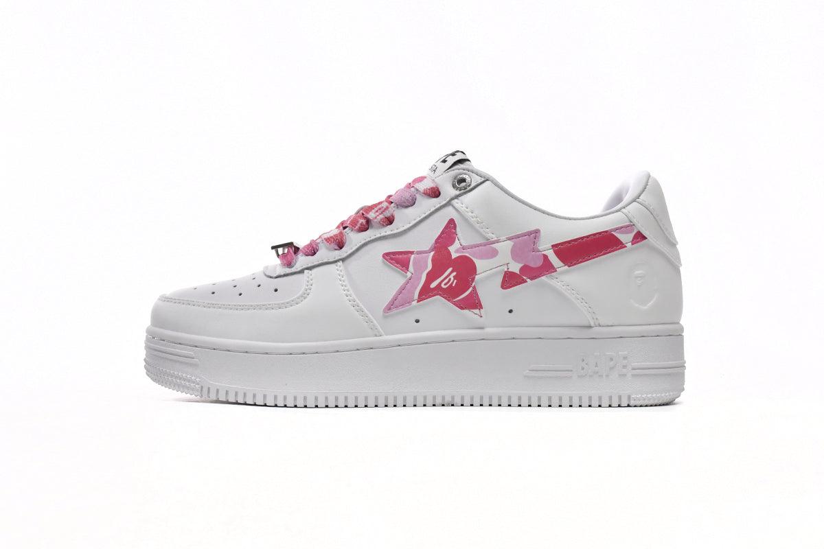 BAPE STA " CAMO WHITE PINK "