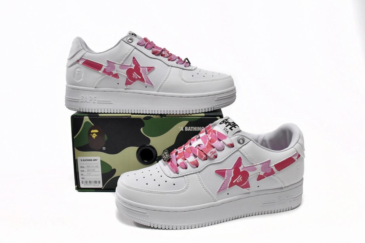 BAPE STA " CAMO WHITE PINK "