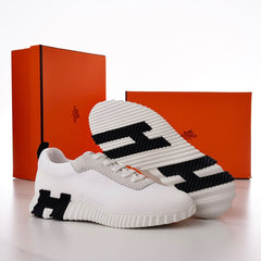 HERMES BOUNCING SNEAKERS "WHITE/BLACK"