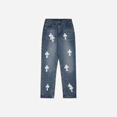 CHROME HEARTS 21FW DENIM CROSS *BLUE/WHITE*