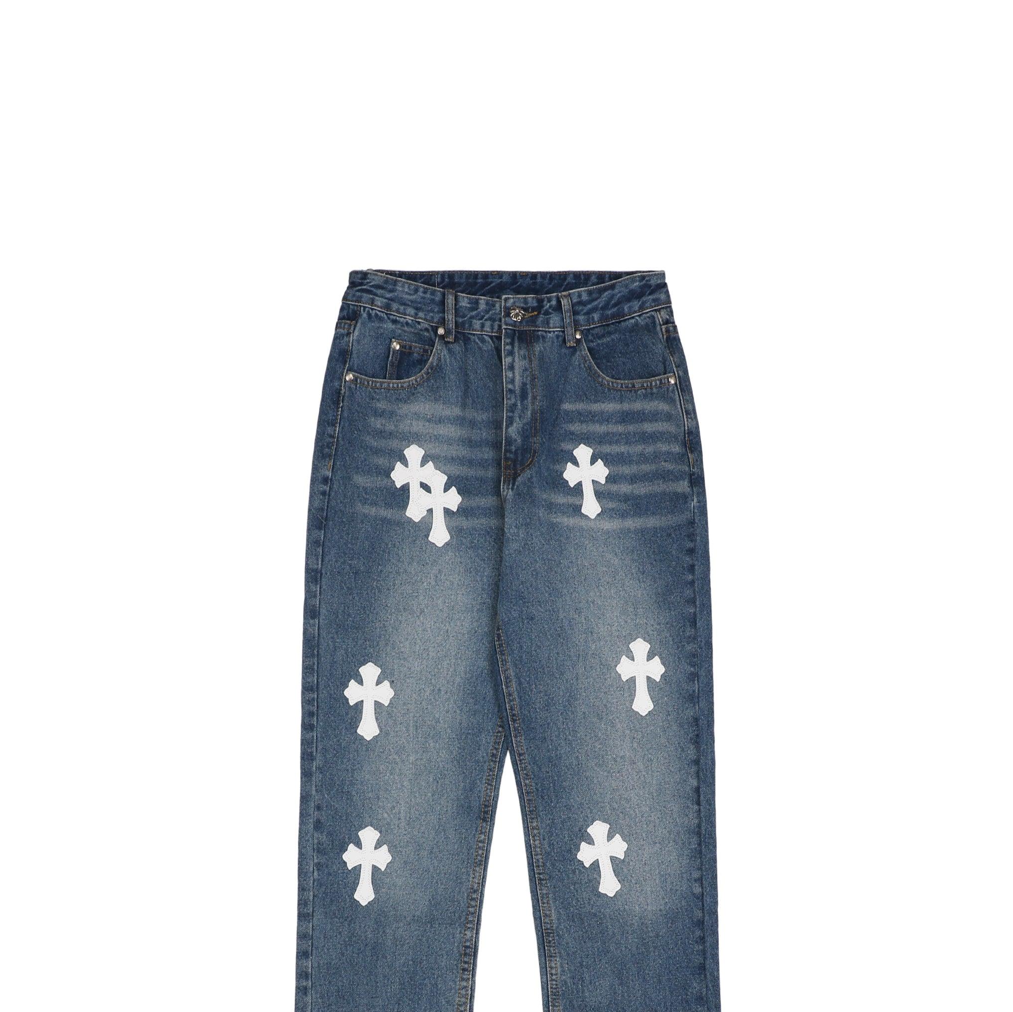 CHROME HEARTS 21FW DENIM CROSS *BLUE/WHITE*