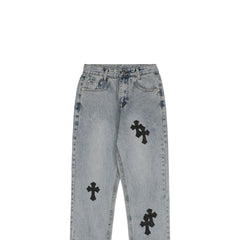 CHROME HEARTS 21FW DENIM CROSS *LIGHT BLUE/BLACK*