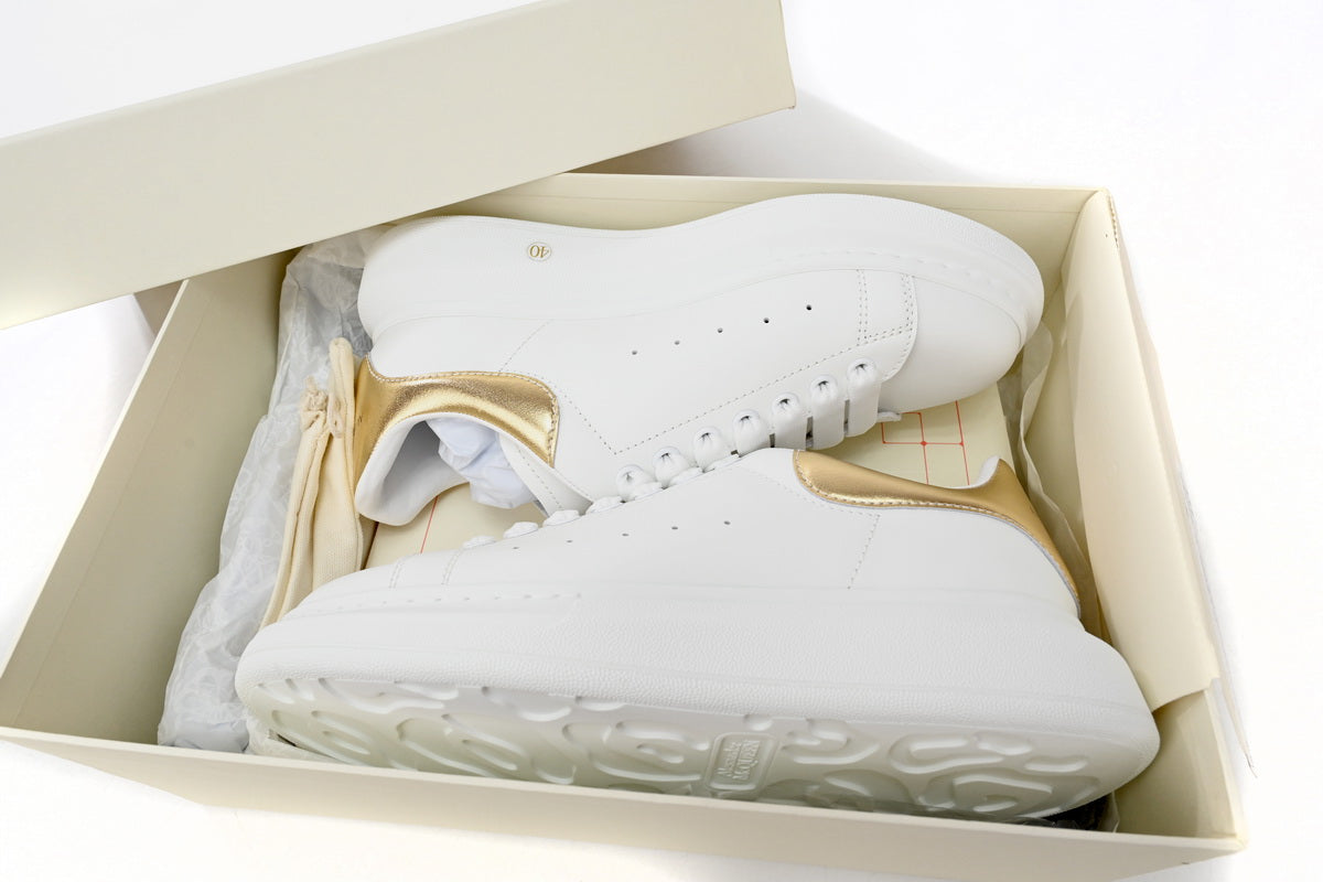 ALEXANDER MCQUEEN " WHITE/GOLD "