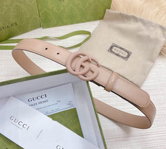 GUCCI MARMONT THIN BELT ROSE BEIGE