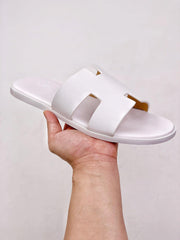 HERMES SLIPPERS *WHITE*