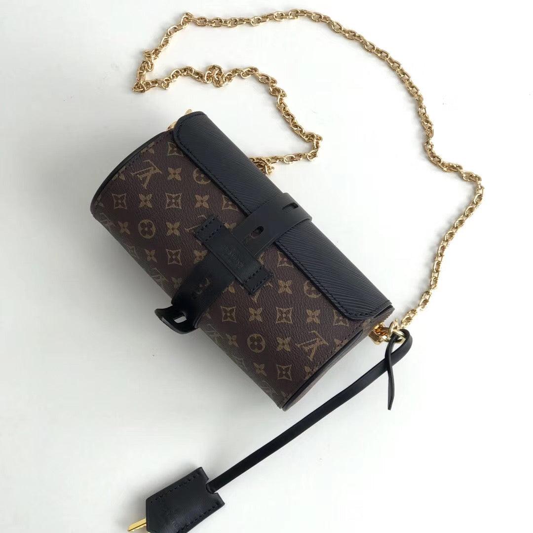 LOUIS VUITTON HANDBAG BLACK/BEIGE