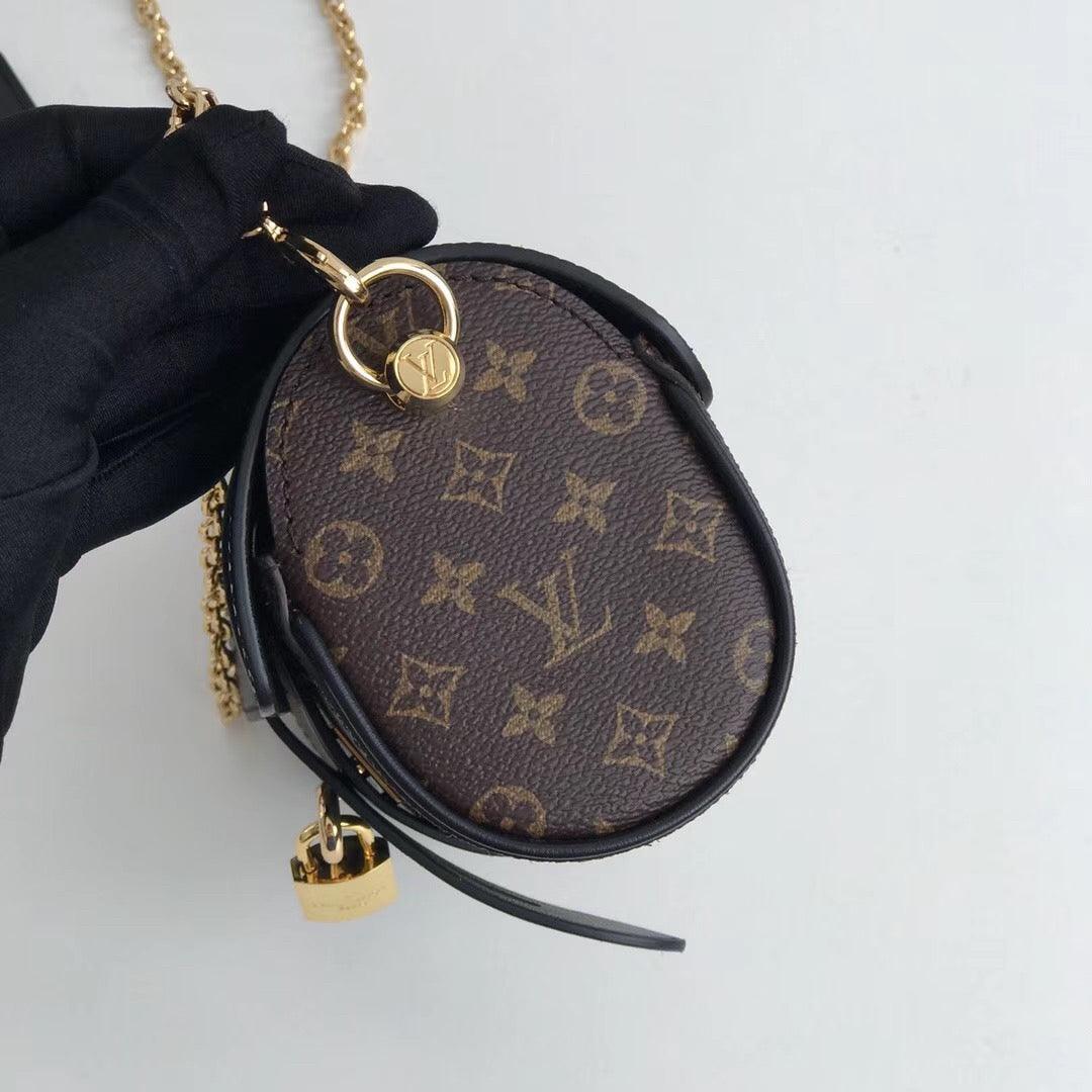 LOUIS VUITTON HANDBAG BLACK/BEIGE