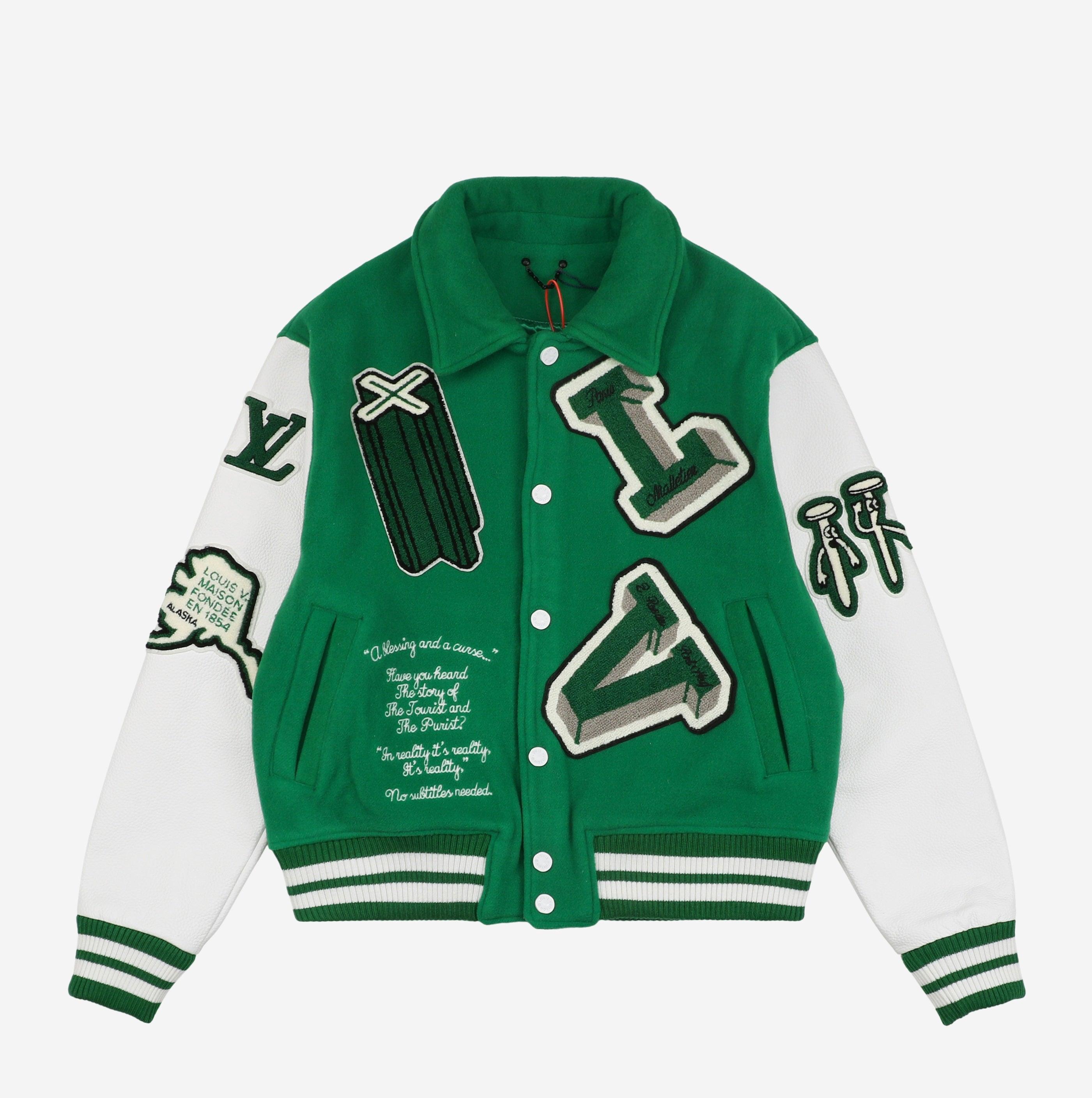 LOUIS VUITTON VARSITY JACKET 21FW *GREEN*