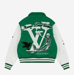 LOUIS VUITTON VARSITY JACKET 21FW *GREEN*