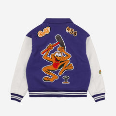 LOUIS VUITTON VARSITY JACKET 22FW *PURPLE*