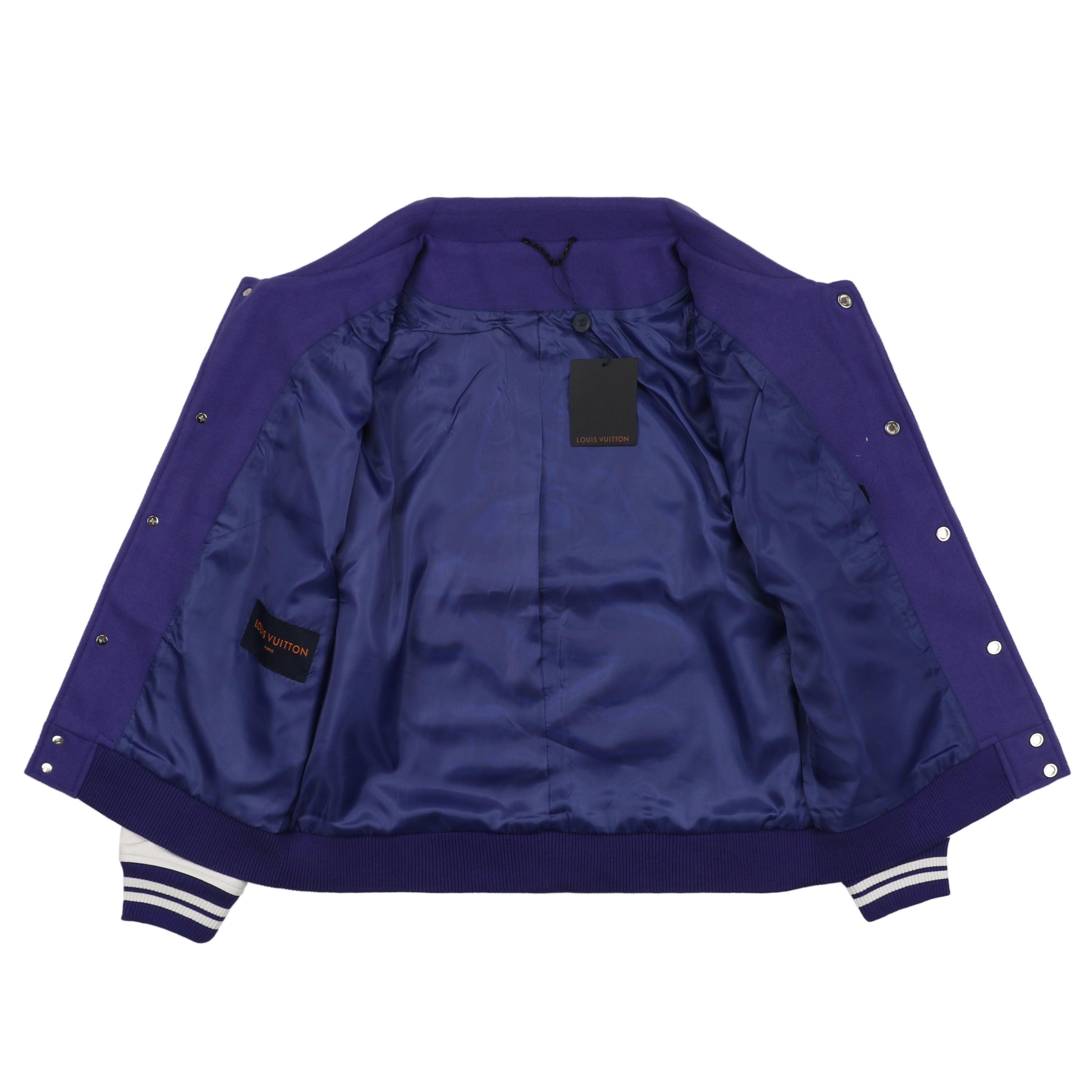 LOUIS VUITTON VARSITY JACKET 22FW *PURPLE*