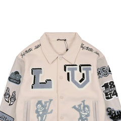 LOUIS VUITTON VARSITY JACKET 22FW *WHITE*