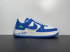 NIKE X OFF WHITE X LOUIS VUITTON - AIR FORCE 1 " WHITE ROYAL "