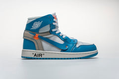 OFF WHITE AIR JORDAN 1 '' UNIVERSITY BLUE ''