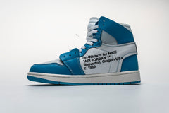 OFF WHITE AIR JORDAN 1 '' UNIVERSITY BLUE ''