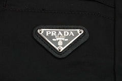 PRADA 22FW BLACK NYLON PANTS