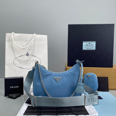 PRADA RE-EDITION 2005 RE-NYLON CELESTE