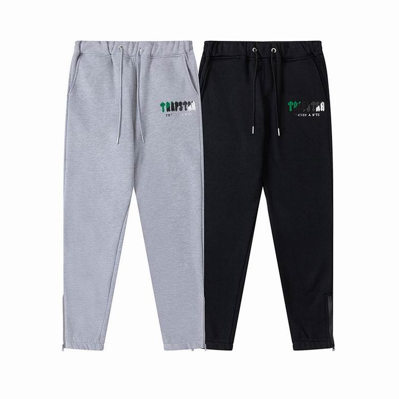 TRAPSTAR TRACKSUIT LOGO GREEN/GREY/WHITE *GREY/BLACK*