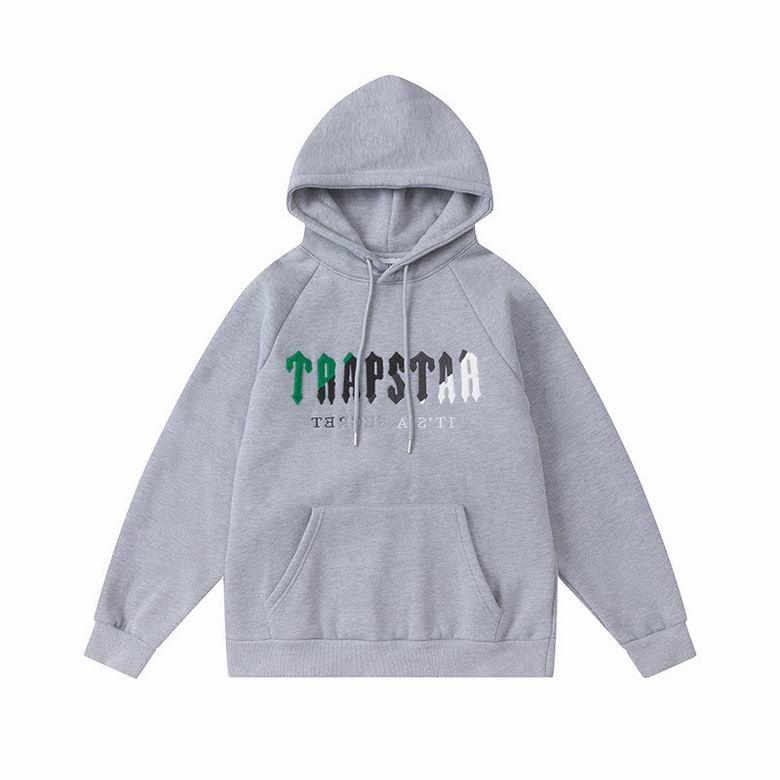 TRAPSTAR TRACKSUIT LOGO GREEN/GREY/WHITE *GREY/BLACK*