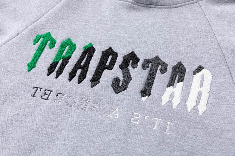 TRAPSTAR TRACKSUIT LOGO GREEN/GREY/WHITE *GREY/BLACK*