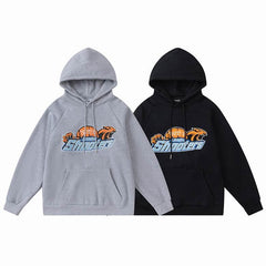 TRAPSTAR TRACKSUIT LOGO ORANGE SHOOTERS *GREY/BLACK*