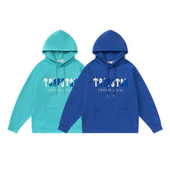 TRAPSTAR TRACKSUIT LOGO WHITE/BLUE *AQUAMARINE/BLUE*