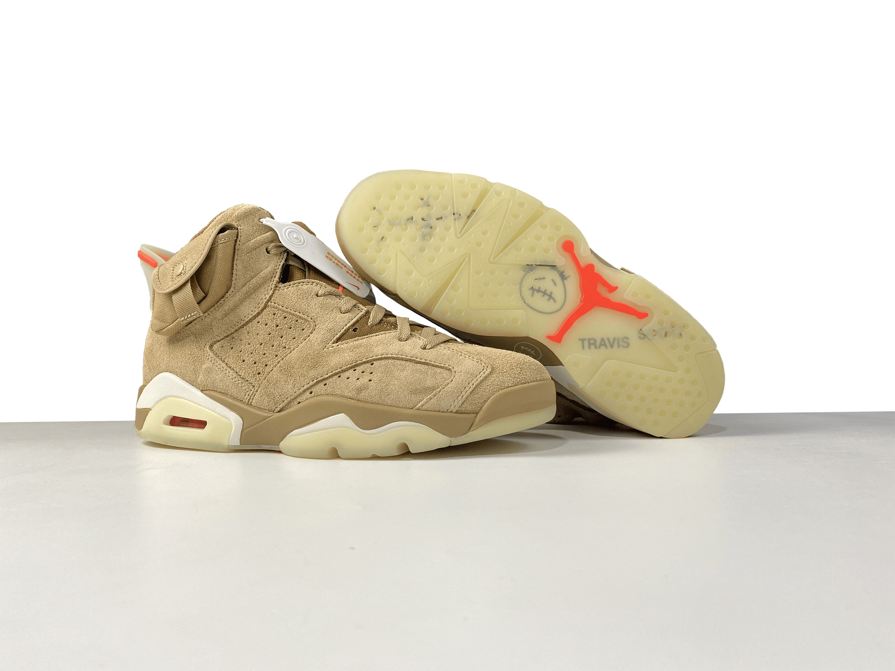 TRAVIS SCOTT - JORDAN 6 RETRO " BRITISH KHAKI "