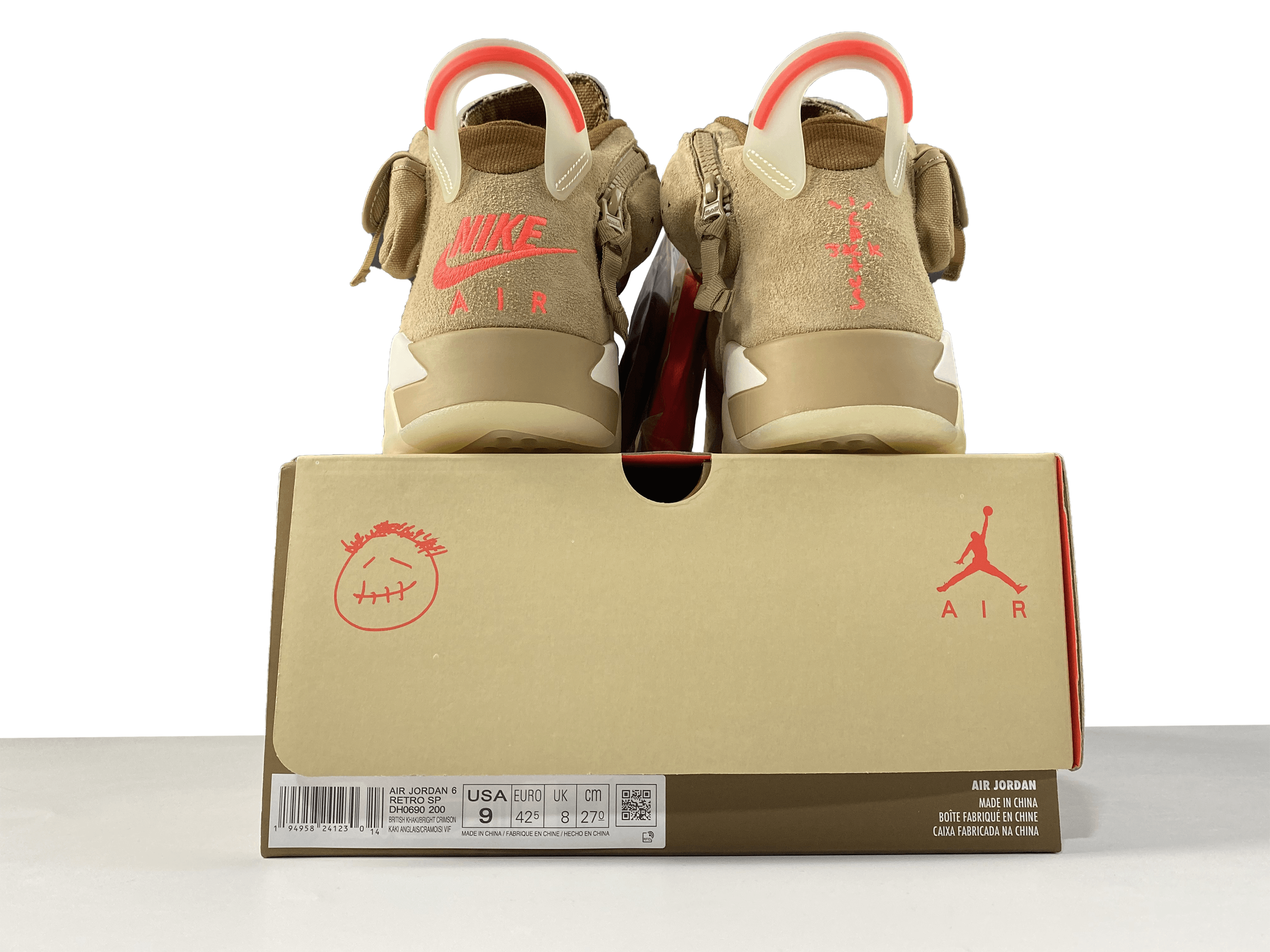 TRAVIS SCOTT - JORDAN 6 RETRO " BRITISH KHAKI "